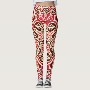 Slavic Ornament Vintag Nahtlos Muster Leggings