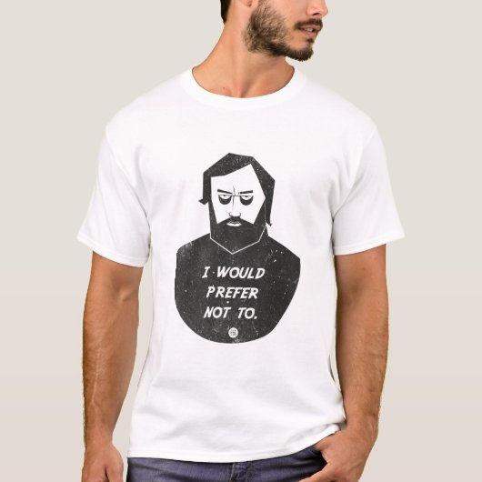 Slavoj Zizek - I would prefer not to T-Shirt (Vorderseite)