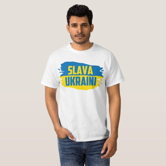 Slawa Ukraini, Ruhm für den T - Shirt in der Ukrai (Vorne ganz)