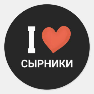 slawische Kultur I Liebe Syrniki Russische Ernähru Runder Aufkleber