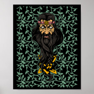 Slawisches himmlisches Wesen Handwerk Heidentum Sl Poster