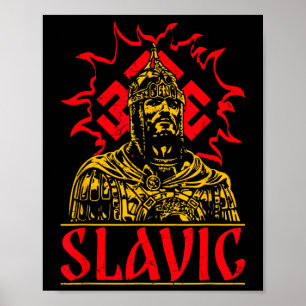 Slawisches Ornament Heidnisch Alt Ukraine Russland Poster