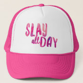 Slay All Day Trucker Hat Truckerkappe (Vorderseite)