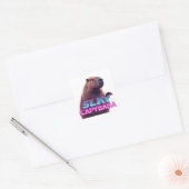 Slay Capybara Funny Animal Meme Gift Quadratischer Aufkleber (Umschlag)