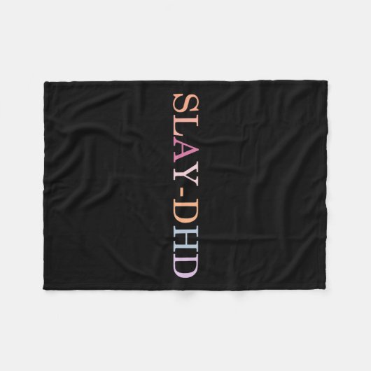 Slay-dhd Funny Design Fleecedecke (Vorderseite (Horizontal))