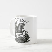 Slay Dragons Kaffeetasse (Vorderseite Links)