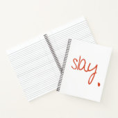 Slay - Fierce und Fabuläre Typografie-Design Notizblock (Innenseite)