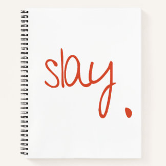 Slay - Fierce und Fabuläre Typografie-Design Notizblock