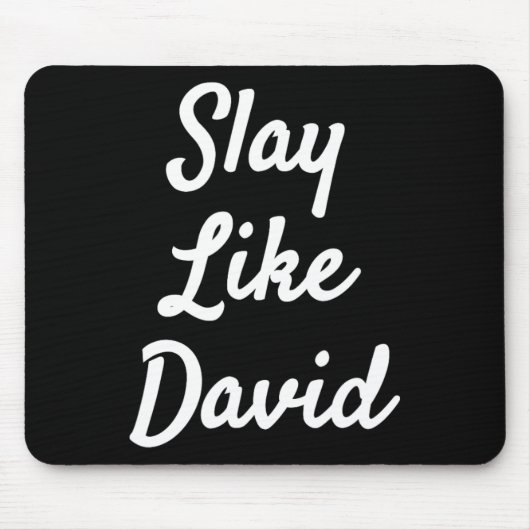 Slay like David Christianity Bible Gift Mousepad (Vorne)