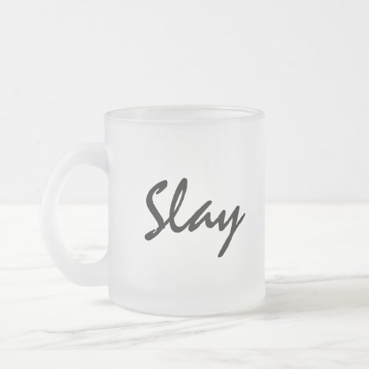 Slay Modern Trendy Mattglastasse (Links)