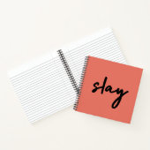 Slay | Modernes Minimalistisches trendy Stilvolles Notizblock (Innenseite)