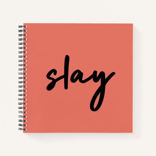 Slay | Modernes Minimalistisches trendy Stilvolles Notizblock (Vorderseite)