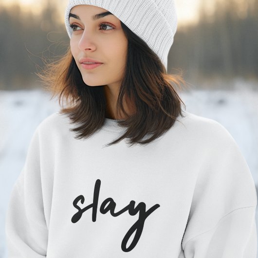 Slay | Modernes Minimalistisches Trendy Stilvolles Sweatshirt