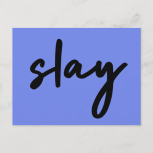 Slay Modernes Minimalistisches Trendy Stylish Ur Postkarte