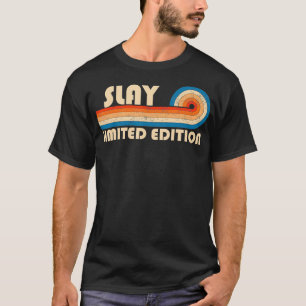 SLAY Nachname Retro Vintag 80er 90er Geburtstagsre T-Shirt