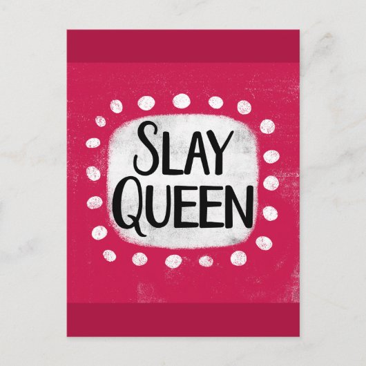 Slay Queen Postcard Postkarte (Vorderseite)