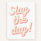 Slay the Day Funny Boss Babe Entrepreneur Notizblock (Vorderseite)