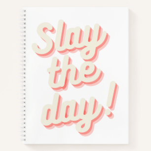 Slay the Day Funny Boss Babe Entrepreneur Notizblock