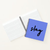 Slay | Urban Blue Modern Trendy Stilvoll Minimalis Notizblock (Innenseite)