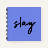 Slay | Urban Blue Modern Trendy Stilvoll Minimalis Notizblock (Vorderseite)
