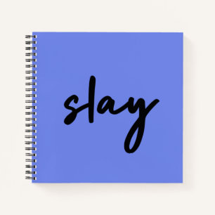 Slay   Urban Blue Modern Trendy Stilvoll Minimalis Notizblock