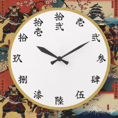Slayer-Style Kanji Anime Numeral Wall Clock Große Wanduhr