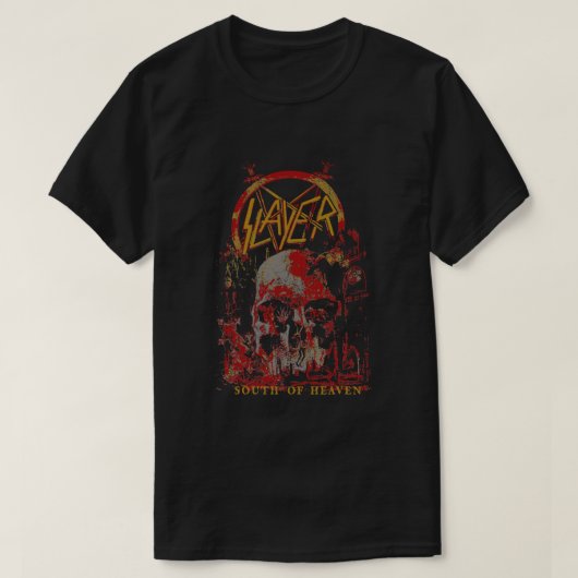 Slayer - Süd des Paradieses Drei-Farben-T - Shirt (Design vorne)