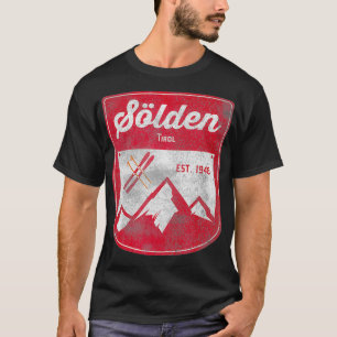 Slden Tirol Österreich Winter Apres Ski Sport Retr T-Shirt
