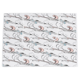 Sled Dog Christmas Geschenktasche Große Geschenktüte