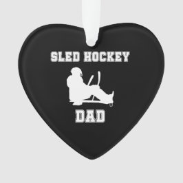 Sled Hockey Vater Ornament