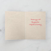 SledChildren Vintage Weihnachtskarte Feiertagskarte (Innenseite)