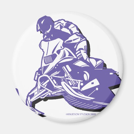SLEDDER-Purp Magnet (Vorne)