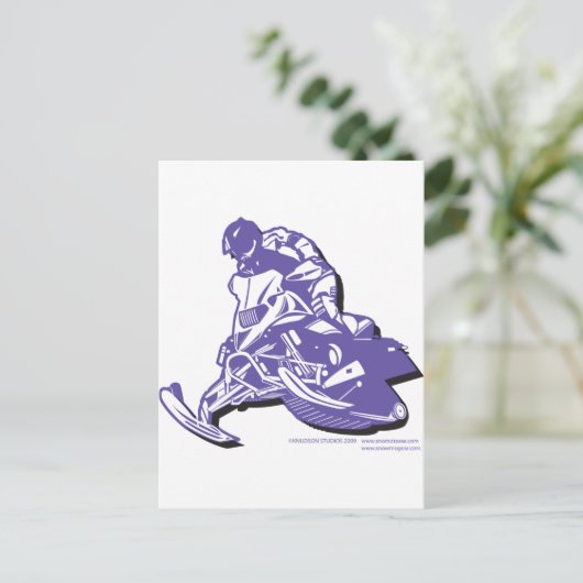 SLEDDER-Purp Postkarte (Stehend Vorderseite)