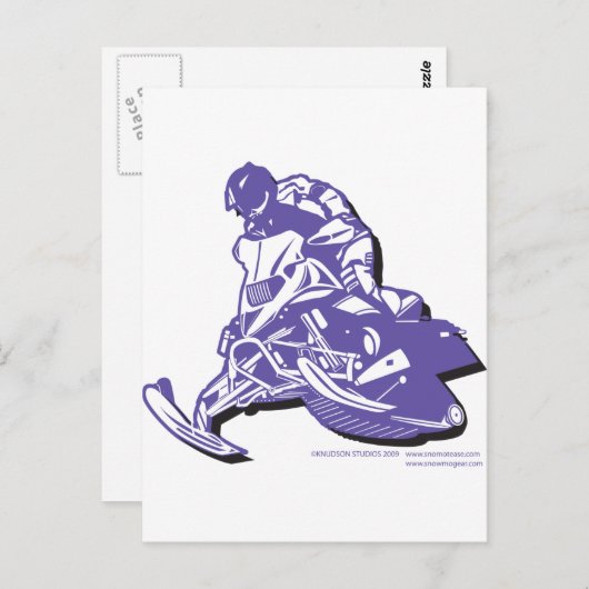 SLEDDER-Purp Postkarte (Vorne/Hinten)