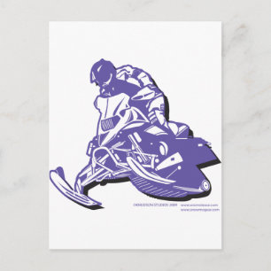 SLEDDER-Purp Postkarte