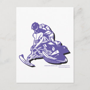 SLEDDER-Purp Postkarte