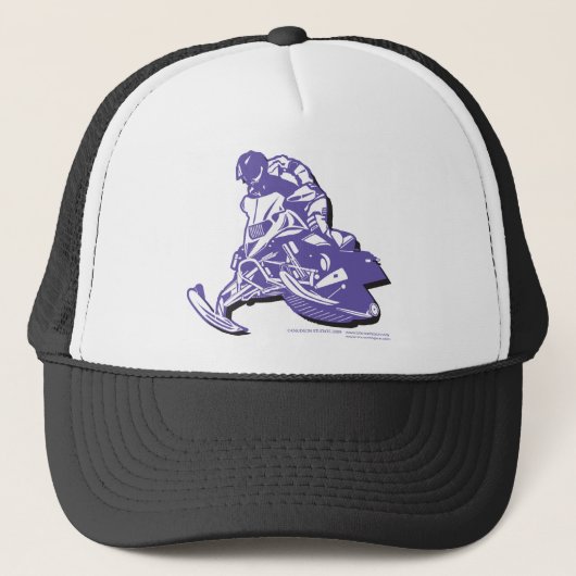SLEDDER-Purp Truckerkappe (Vorderseite)
