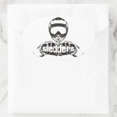 Sledders.com Oval Window Stickers (Tasche)