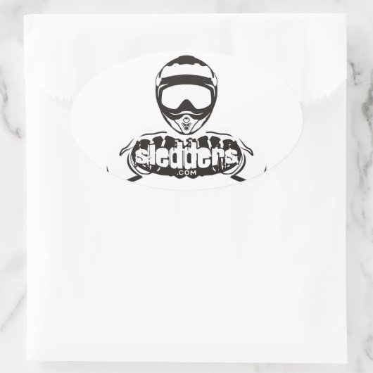 Sledders.com Oval Window Stickers (Tasche)