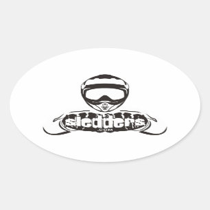 Sledders.com Oval Window Stickers
