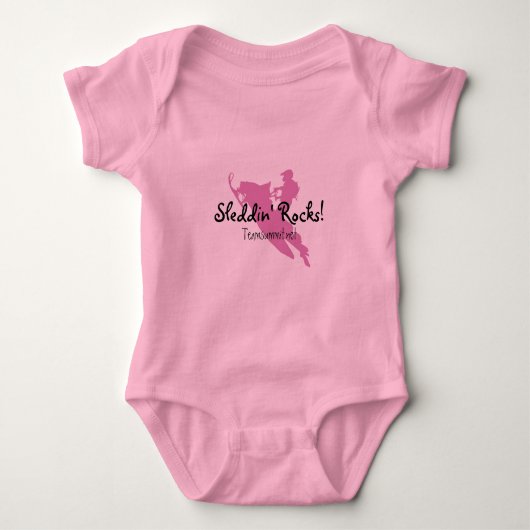 Sleddin Felsen! Baby Strampler (Vorderseite)