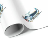 Sledding Geschenkpapier des Speerfisches (Rolleneckpunkt)