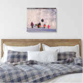 SLEDDING HÜGEL EINGEWICKELT LEINWANDDRUCK (Insitu (Schlafzimmer))