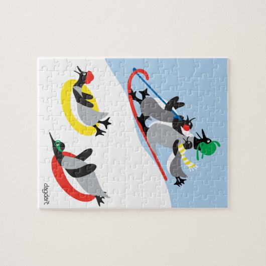 Sledding Jigsaw Puzzle (Horizontal)