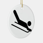 Sledding Keramik Ornament (Rechts)