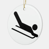 Sledding Keramik Ornament (Links)