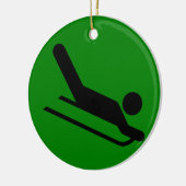 Sledding Keramikornament (Links)