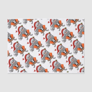 Sledding Penguin Seidenpapier