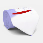 Sledding Snowman Krawatte (Gerollt)