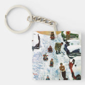 Sledding und graben heraus schlüsselanhänger (Vorderseite)